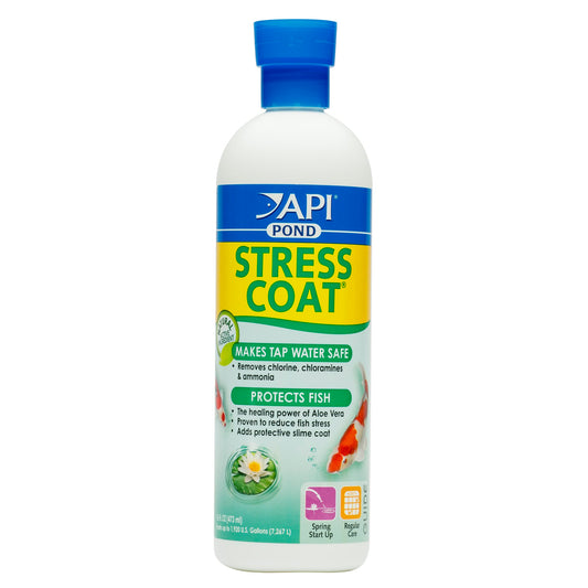 API® Pond Stress Coat® Plus Fish & Water Conditioner - 16oz - Concentrate - Treats 1, 920gal