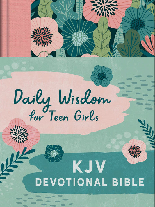 Daily Wisdom for Teen Girls KJV Devotional Bible Blush Rain