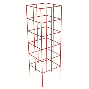 Panacea® 4-Panel Heavy-Duty Tomato Tower - Red - 47in H - 4 Panels