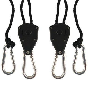 Hort2O™ Rope Ratchet - 2pk - 0.25in x 79in - Two Carabiners per Ratchet - Up to 150lb Ratchet Capacity